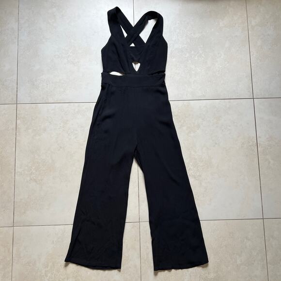 Flynn Skye Wide Leg Jumpsuit Black Size XS - Picture 1 of 4